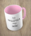 Różowy kubek najlepsza wersja siebie