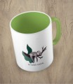 Jasnozielony kubek my inner animal