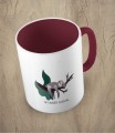 Bordowy kubek my inner animal