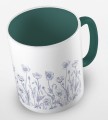 kolorowy kubek blue and white poppies - ciemnozielony.jpg