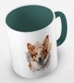 kolorowy kubek corgi - ciemnozielony.jpg