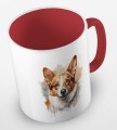 kolorowy kubek corgi - czerwony.jpg