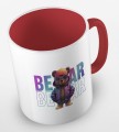 kolorowy kubek teddy bear in holographic jacket - czerwony.jpg