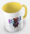 kolorowy kubek teddy bear in holographic jacket - żółty.jpg