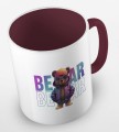 kolorowy kubek teddy bear in holographic jacket - bordowy.jpg