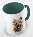 kolorowy kubek yorkshire terrier - ciemnozielony.jpg