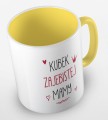 kolorowy kubek z hasłem - kubek zajebistej mamy - żółty.jpg