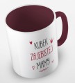 kolorowy kubek z hasłem - kubek zajebistej mamy - bordowy.jpg