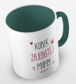 kolorowy kubek z hasłem - kubek zajebistej mamy - ciemnozielony.jpg