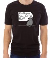 Czarna męska koszulka fluff you