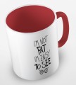 kolorowy kubek z  hasłem i am not fat, i am easy to see - czerwony.jpg