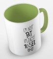 kolorowy kubek z  hasłem i am not fat, i am easy to see - jasnozielony.jpg
