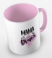 kolorowy kubek z hasłem mama of drama - kolor różowy.jpg