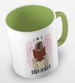 kolorowy kubek - I am a bookaholic - kolor jasnozielony.jpg