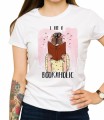 Biała damska koszulka bookaholic