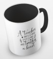 kolorowy kubek z hasłem - A teacher takes a hand, opens a mind and touches a heart - kolor czarny.jpg