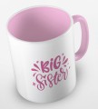 kolorowy kubek z hasłem - big sister - kolor różowy.jpg
