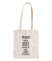 torba bawełniana z długimi uszami, z nadrukiem - my week.jpg
