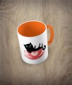 Kubek cat in a cup - kot w filiżance pomarańczowy