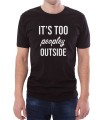 Czarny T-shirt dla introwertyka