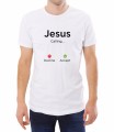 Biały męski T-shirt Jesus calling