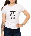 Biały damski T-shirt z napisem piździ