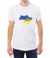 Biała męska koszulka wolna Ukraina