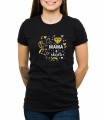 Czarna damska koszulka mama to skarb
