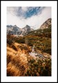 Plakat Tatry wysokie na Słowacji z białym marginesem