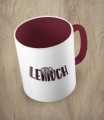 Bordowy kubek leniuch