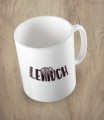 Biały kubek leniuch