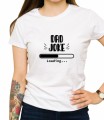 Biała damska koszulka dad joke loading