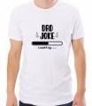 Biała męska koszulka dad joke loading