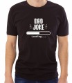 Czarna męska koszulka dad joke loading