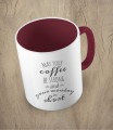 Bordowy kubek may your coffee