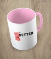 Różowy kubek better together bacon
