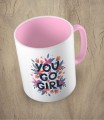 Różowy kubek you go girl