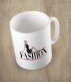 Biały kubek fashion