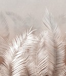 Próbka fototapety beżowe liście tropikalne