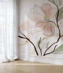 Fototapeta kwiatowa akwarela