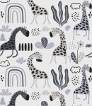 Próbka tapety cute grey giraffes