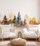 Fototapeta abstrakcyjne drzewa leśne