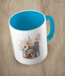 Kubek camera flowers