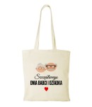 Torba bawełniana szczęśliwego Dnia Babci i Dziadka