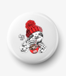 Button lazy winter day