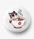 Button kot podczas kąpieli