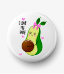 Button I love my baby