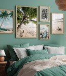 Zestaw plakatów słoneczne horyzonty