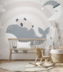 Fototapeta cute koala and whale