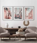 Zestaw  plakatów słoneczne miasto